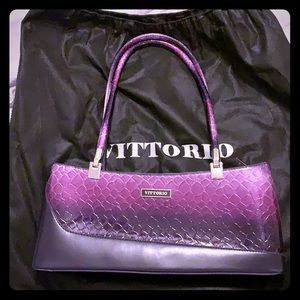 Purple ombré Vittorio shoulder purse